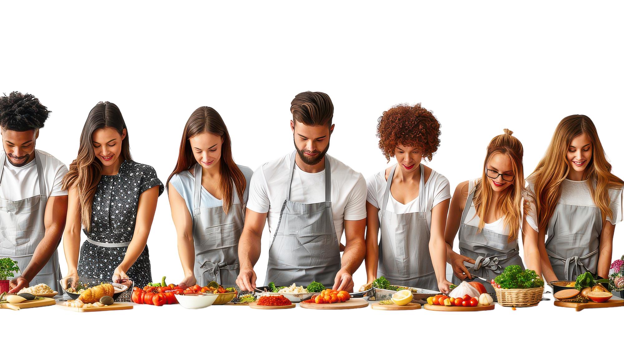 Invito a workshop in cucina con tavolo apparecchiato